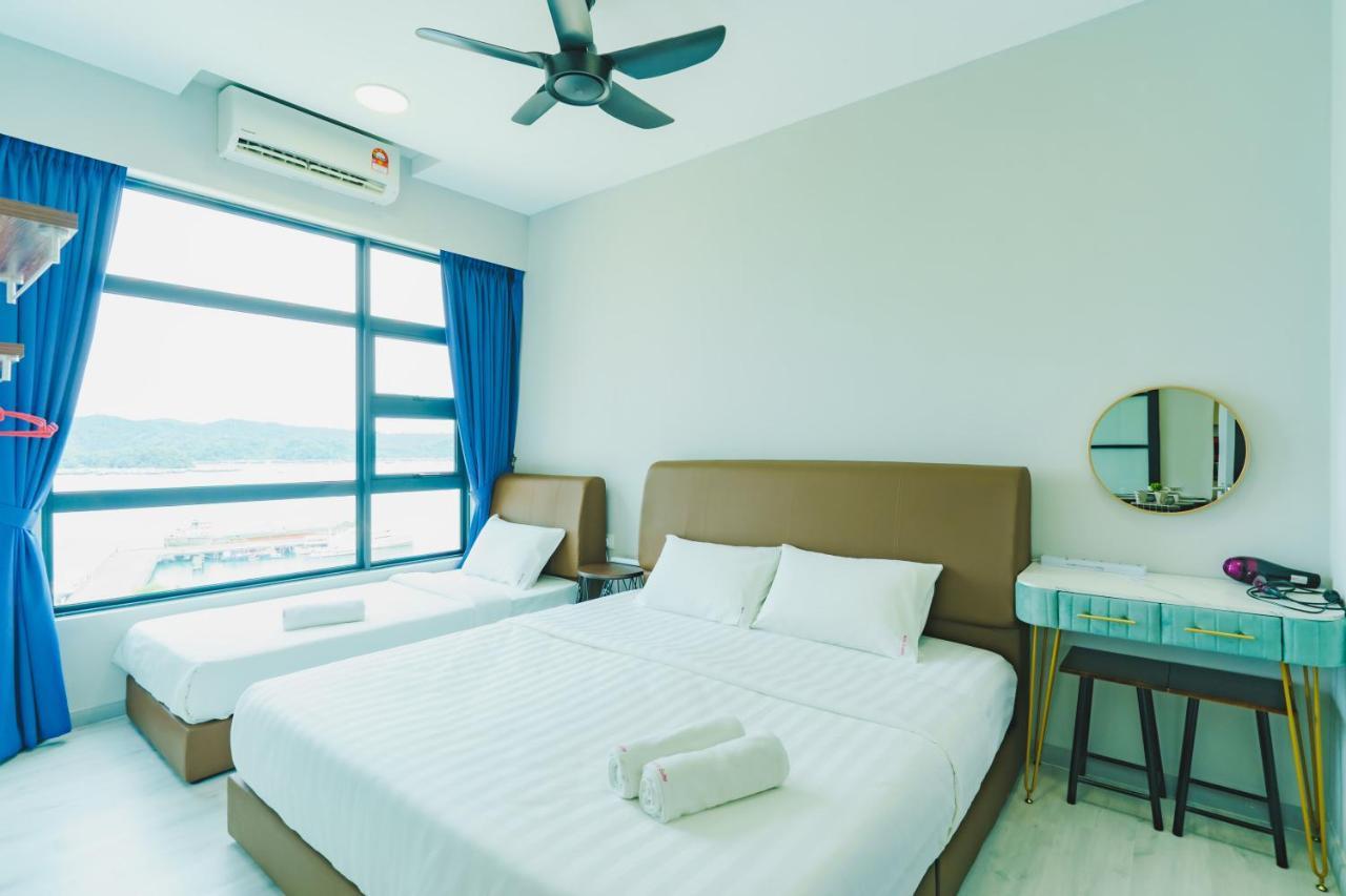 Full Seaview 2R1B Condo For 6Pax In Кота-Кінабалу Екстер'єр фото
